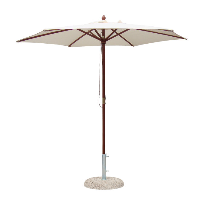 Markedsparasol Santander Ø250 cm beige - Sunlife